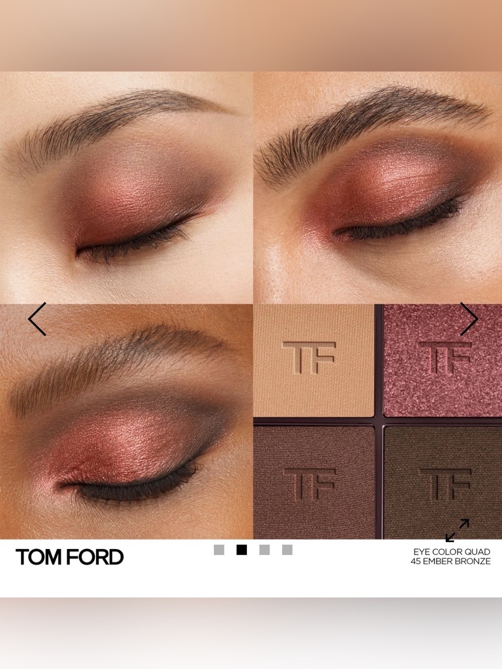 Tom Ford Runway Eye Color Quad Crème - 45 Ember Rose - Picture 2 of 8